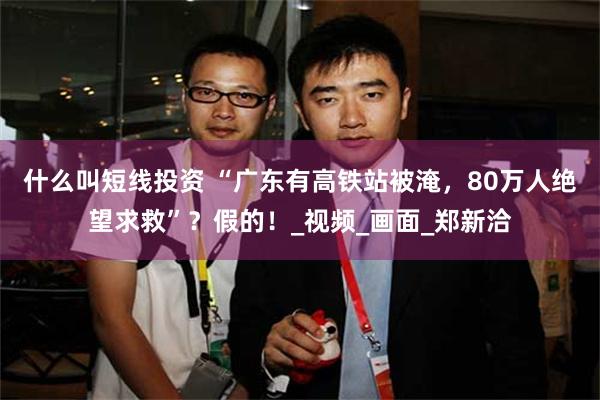 什么叫短线投资 “广东有高铁站被淹，80万人绝望求救”？假的！_视频_画面_郑新洽