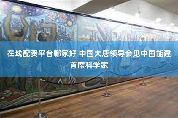 在线配资平台哪家好 中国大唐领导会见中国能建首席科学家